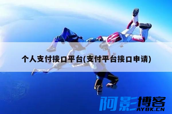 个人支付接口平台(网站支付平台接口申请),分类:🧮综合教程,发布时间:2023-05-25 image.png