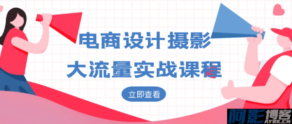 电商设计摄影大流量实战课程，分类：⛴引流教程，标签：电商设计摄影大流量实战课程